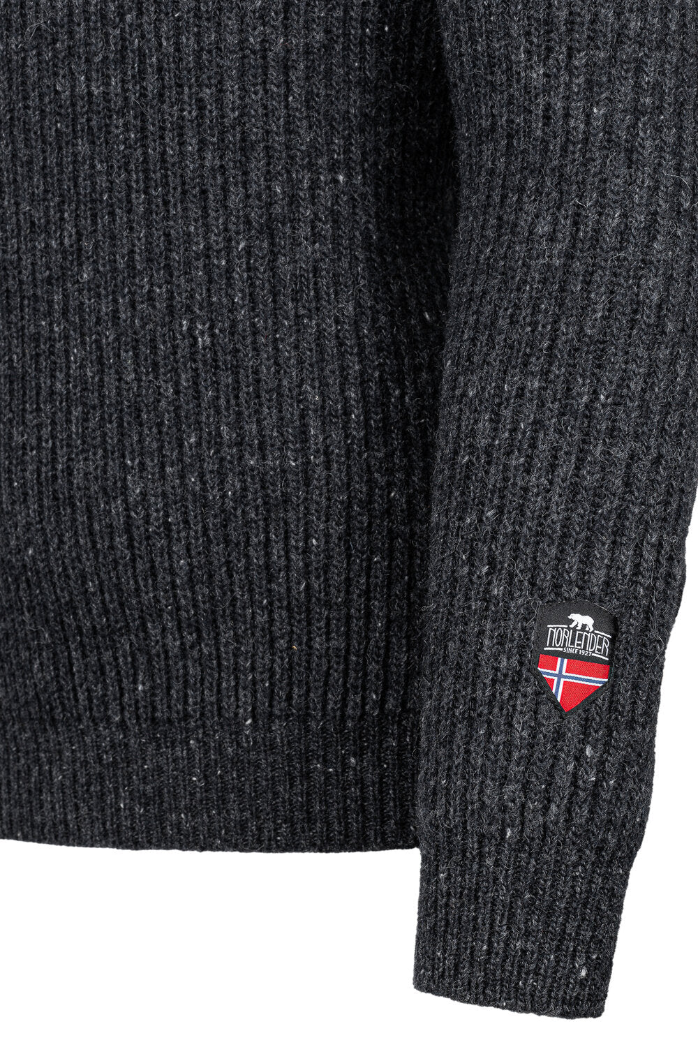 Norlender - Fitjar | Noorse wollen herentrui met rits