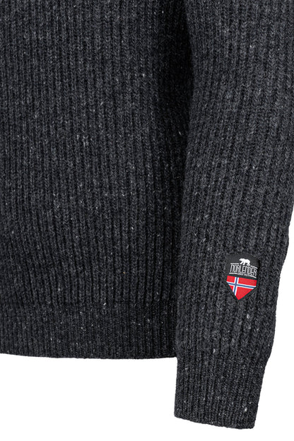 Norlender - Fitjar | Noorse wollen herentrui met rits