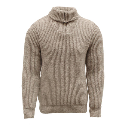 Norlender - Fitjar | Herrenpullover aus norwegischer Wolle mit Reißverschluss