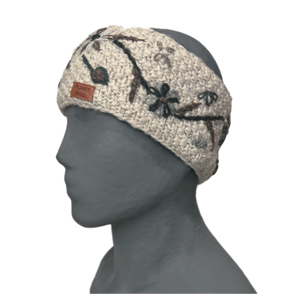 Planet wool - Flower headband | wollen hoofdband met bloemen