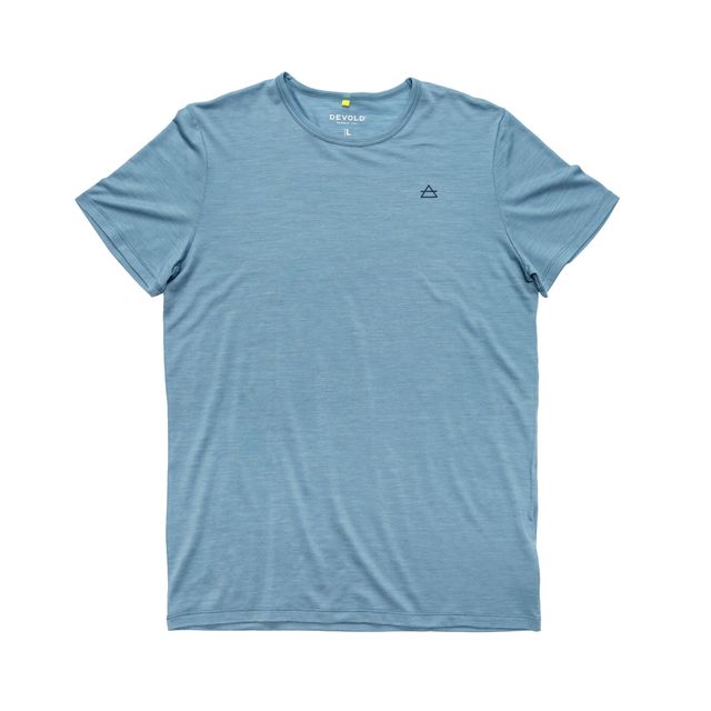 Devold - M Active Tee | heren t-shirt van merinowol Skyblue