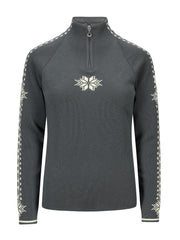 Dale of Norway - Geilo sweater | damestrui met rits Steel Offwhite