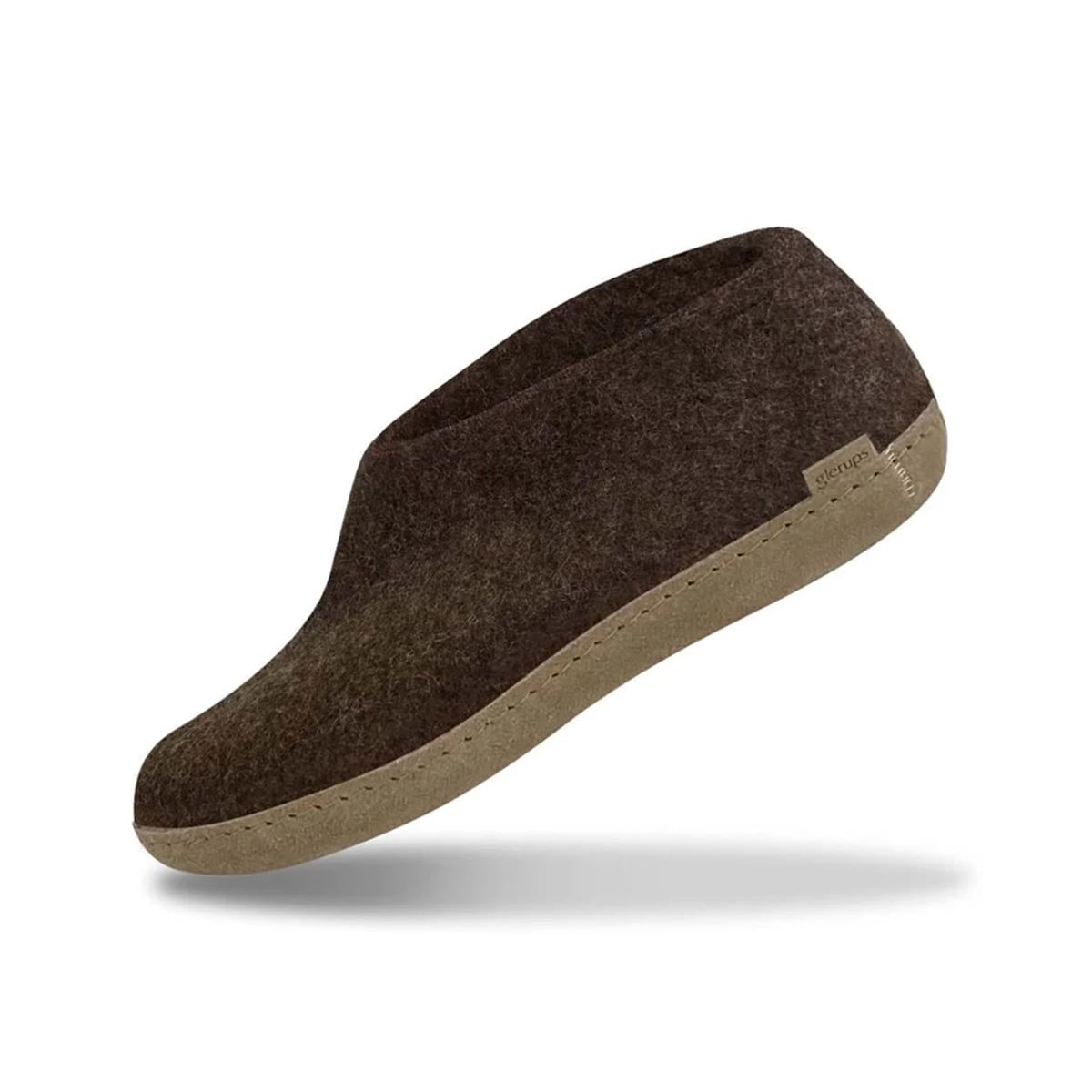 Glerups | leather sole shoe - chestnut