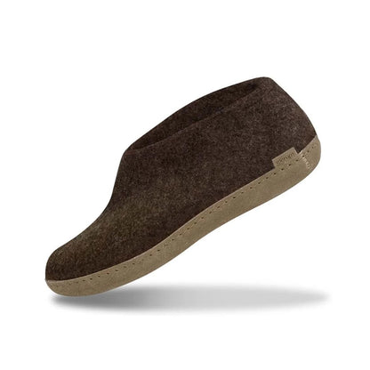Glerups | leather sole shoe - chestnut