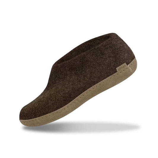 Glerups | leather sole shoe - chestnut