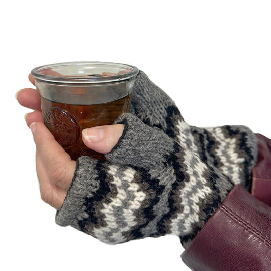 Planet Wool - Gloves fingerless | Handwärmer aus Wolle