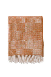 Klippan - Gooseye | plaid van gerecyclede wol Orange