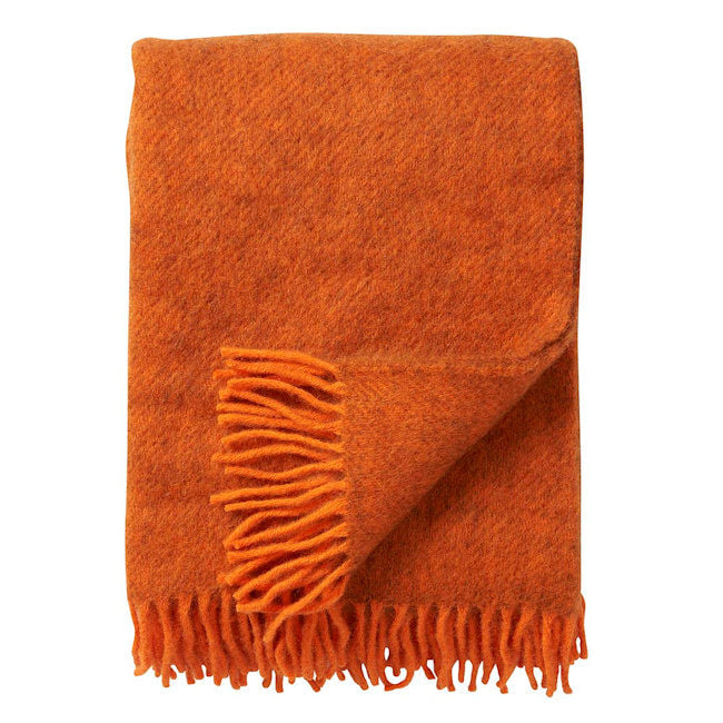 Klippan - Gotland | plaid van Gotland wol Orange 130x200 cm.