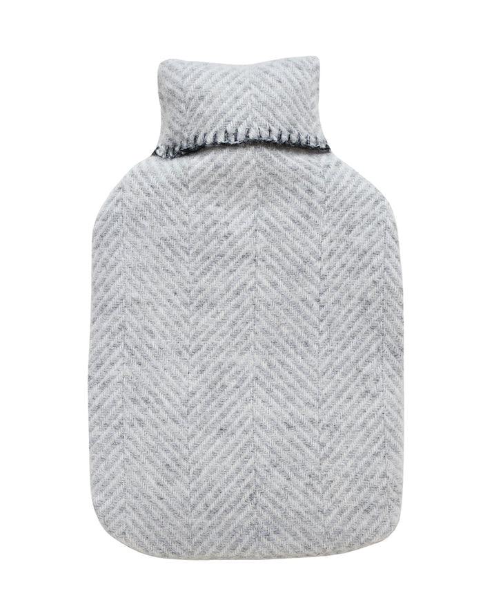 Tweedmill - Hot water bottle | wollen kruikzak met kruik Grey
