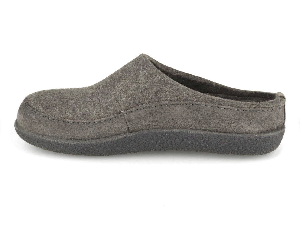 Haflinger - Blizzard Skane | vilt pantoffel met rubber zool