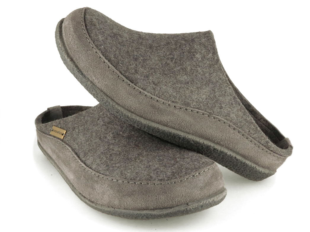 Haflinger - Blizzard Skane | vilt pantoffel met rubber zool