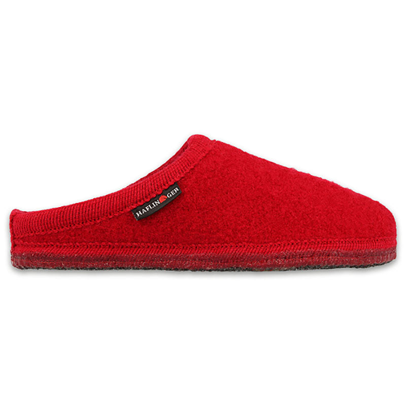 Haflinger - Alaska | instappantoffel met latex zool Ziegelrot