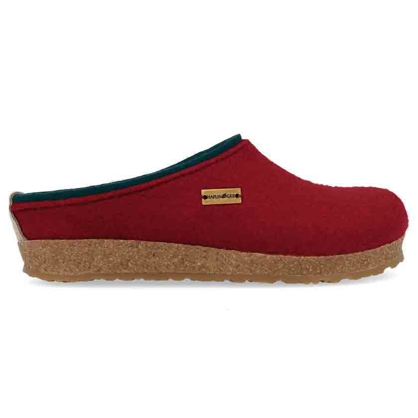 Haflinger - Grizzly Kris | vilt pantoffel met rubber zool