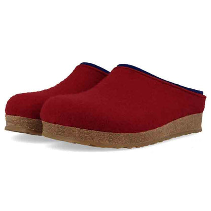 Haflinger - Grizzly Kris | vilt pantoffel met rubber zool