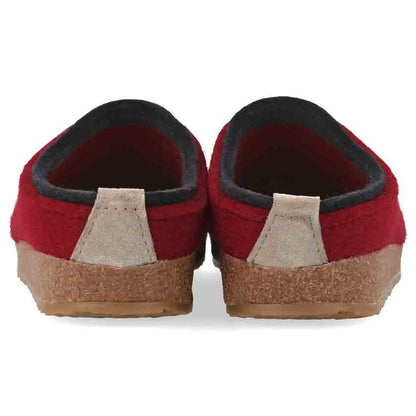 Haflinger - Grizzly Kris | vilt pantoffel met rubber zool