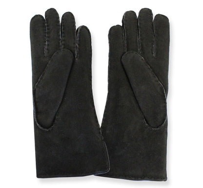 Texelana | suede sheepskin gloves with leather trim