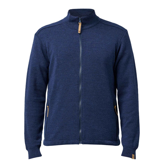 Ivanhoe Knitted in Sweden - Helmer FZ | wollen herenvest met rits