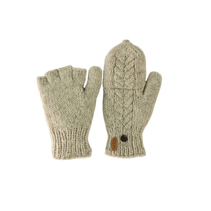 Erin Knitwear - Aran Cable Hunter gloves PK927 | handschoenen van wol