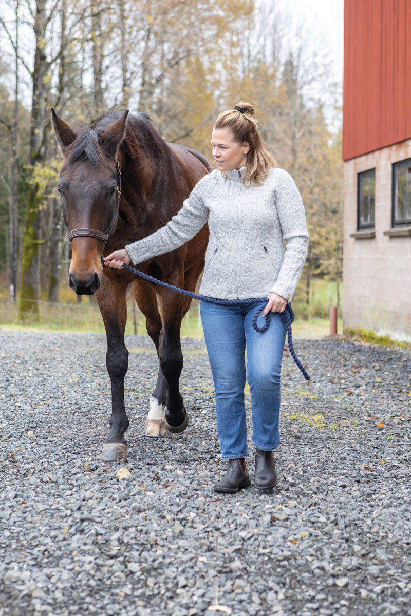 Ivanhoe of Sweden - Tuva Jaquard | woman's wool cardigan