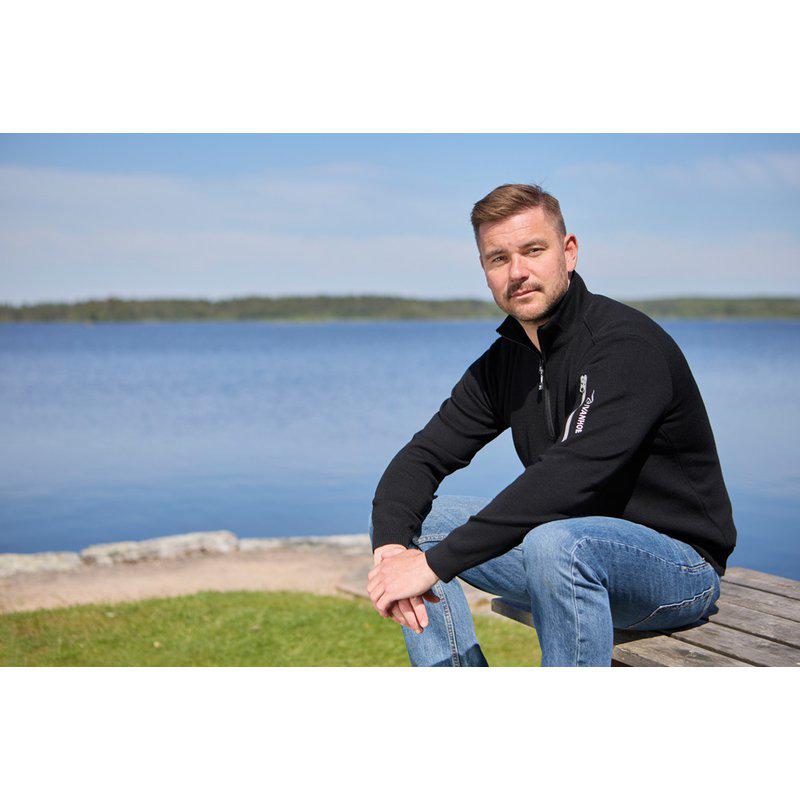 Ivanhoe of Sweden - Hadar HZ WB | Windbreaker-Pullover aus Merinowolle