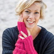 De Reuver - Juul | wollen armwarmers Magenta
