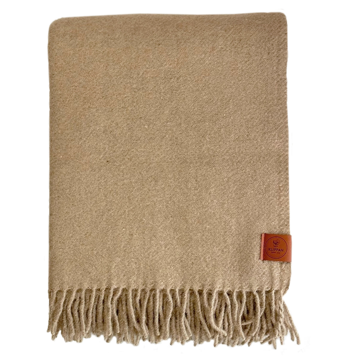 Klippan - True | wollen plaid van gerecyclede- en lamswol Cream 130x180 cm.