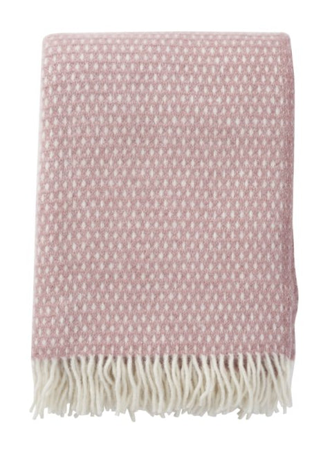 Klippan - Knut | plaid van lamswol Pink 130x200 cm.