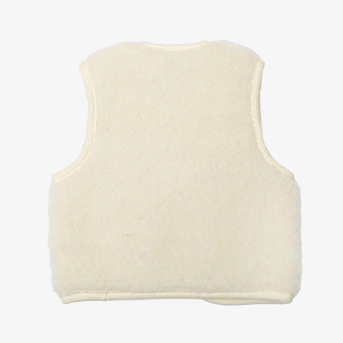 Flokati - Panda vest | kinderbodywarmer van merinowol