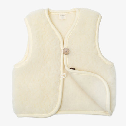 Flokati - Panda vest | children's bodywarmer made of merino wool