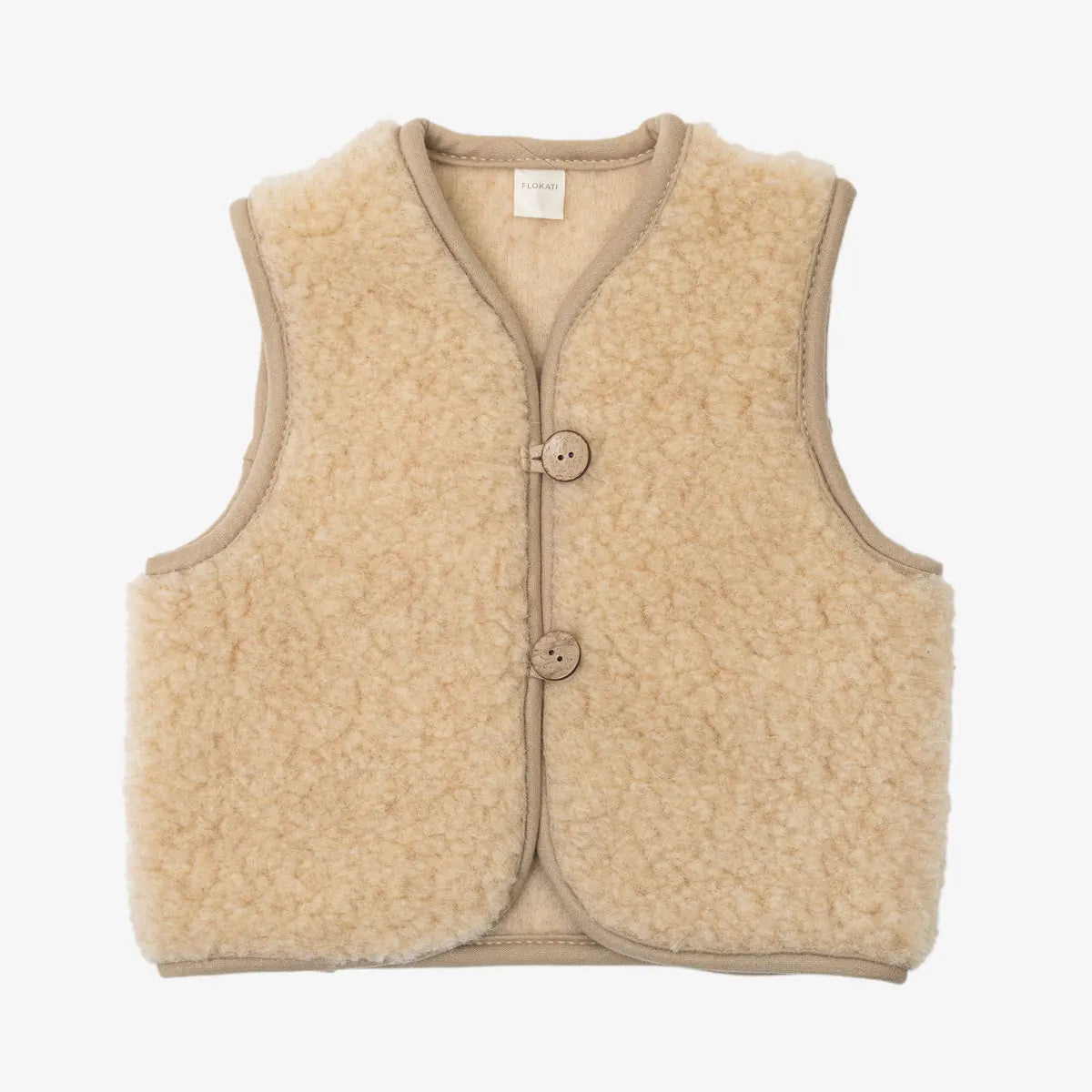 Flokati - Panda vest | children's bodywarmer made of merino wool