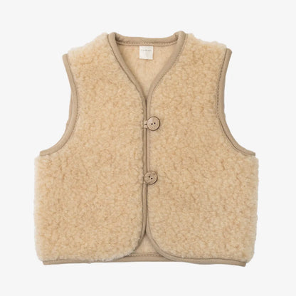 Flokati - Panda vest | children's bodywarmer made of merino wool