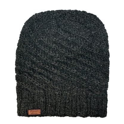 Planet Wool - Long hat | wollen muts Antra