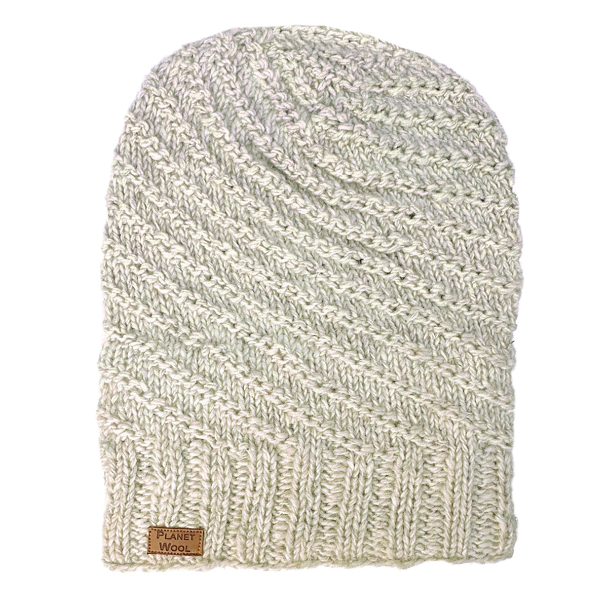 Planet Wool - Long hat | wollen muts Off white