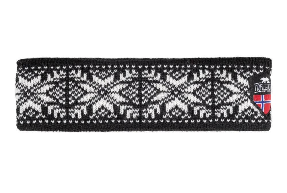 Norlender - Snowflake headband | wollen hoofdband Black