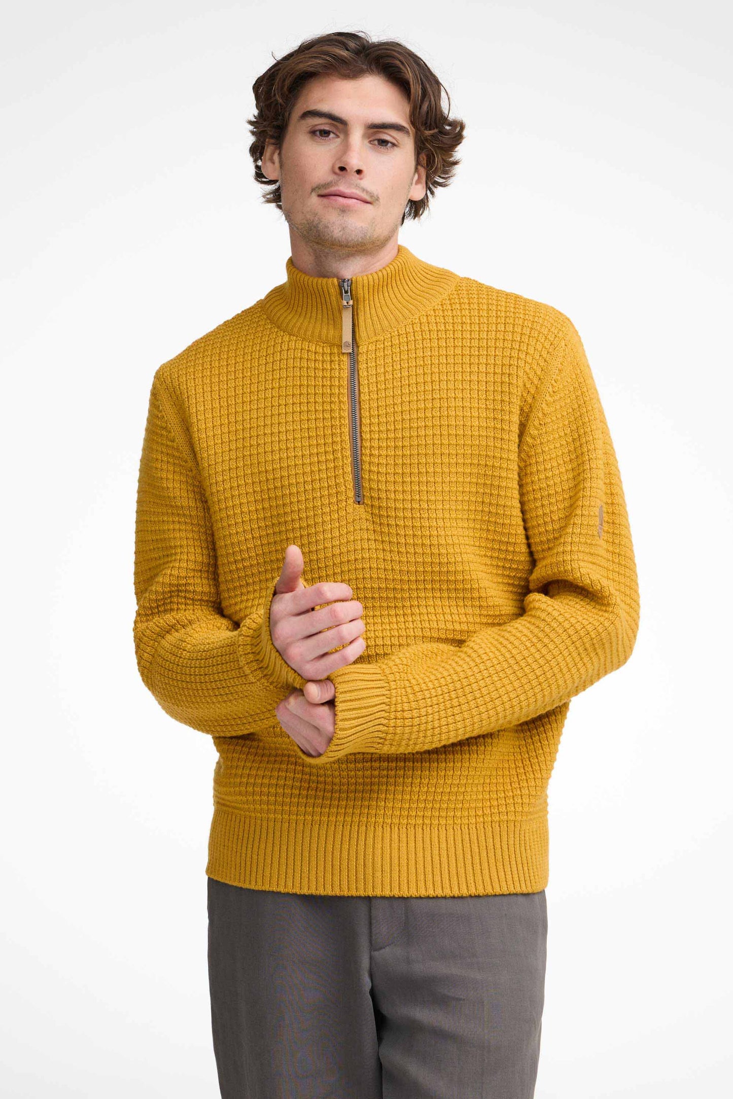 Ivanhoe Knitted in Sweden - Moritz HZ | wollen trui met rits