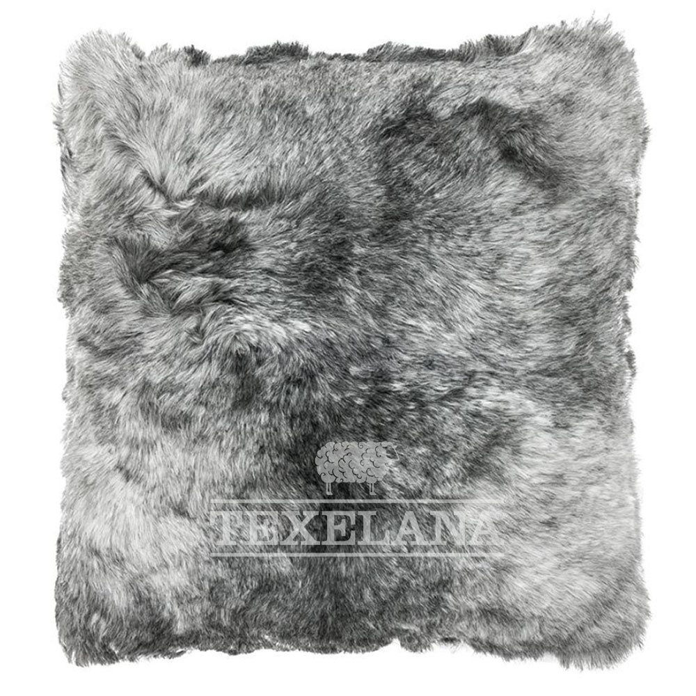 Texelana - sierkussen van schapenvacht | geschoren Natural grey