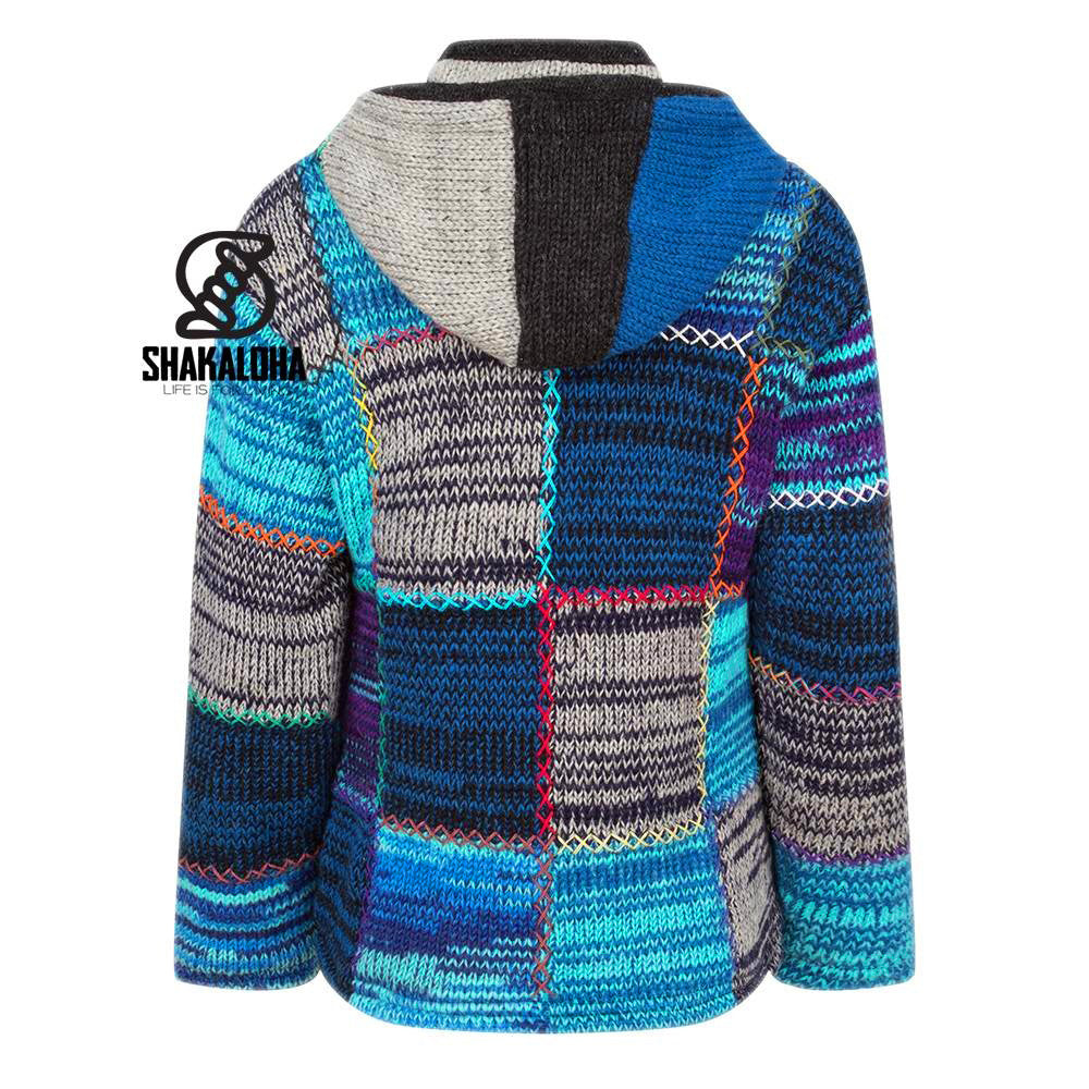 Shakaloha - Patch nh Mixblue | women's wool cardigan