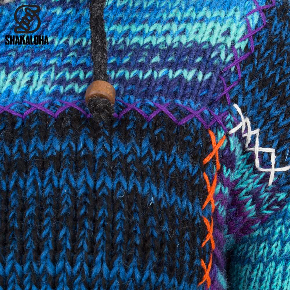 Shakaloha - Patch nh Mixblue | women's wool cardigan