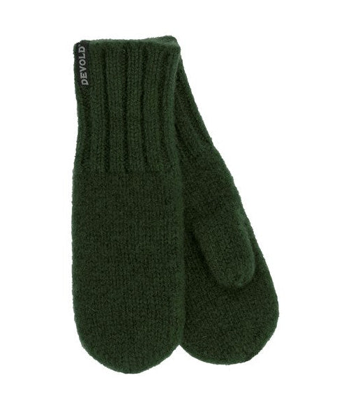 Devold - Nansen mittens | wollen wanten Forest green