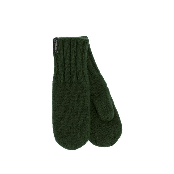 Devold - Nansen mittens | wollen wanten Forest green