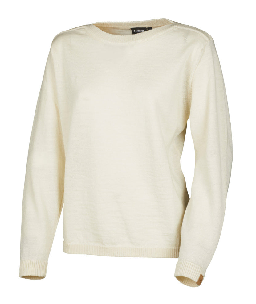 Ivanhoe Knitted in Sweden - NLS Tunabo | wollen damestrui Natural white