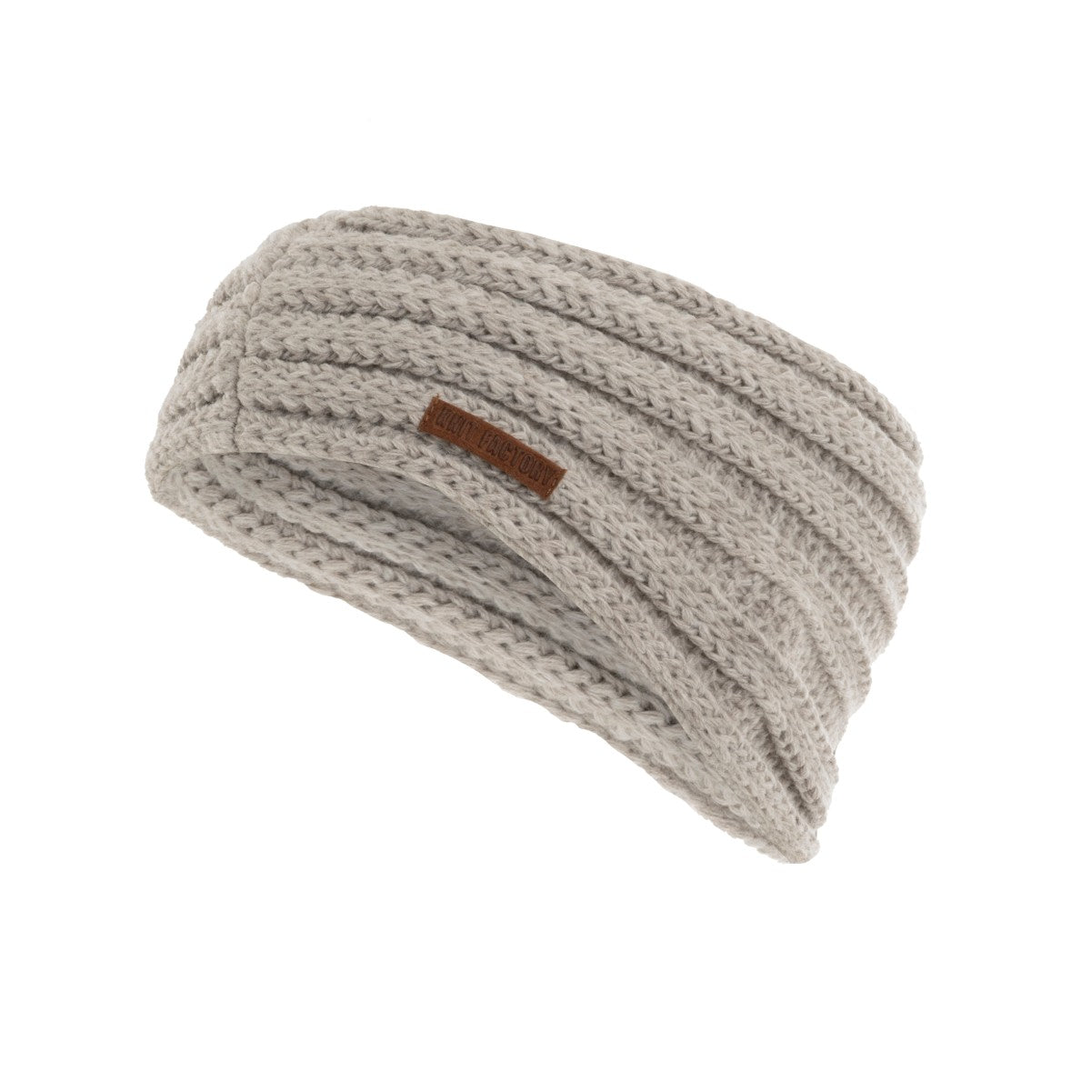 Knit Factory - Nica headband | gebreide hoofdband Iced Clay
