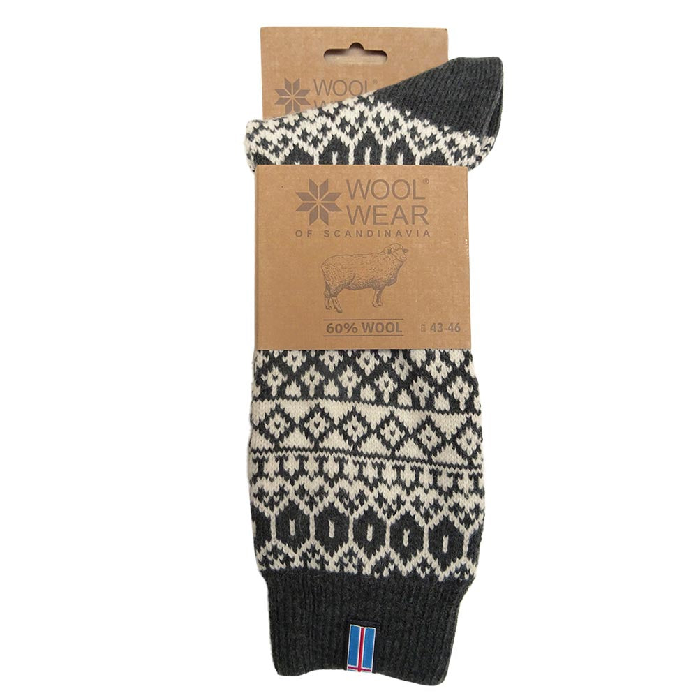 Woolwear - HOS 602 Iceland Flag | wollen sokken Antra
