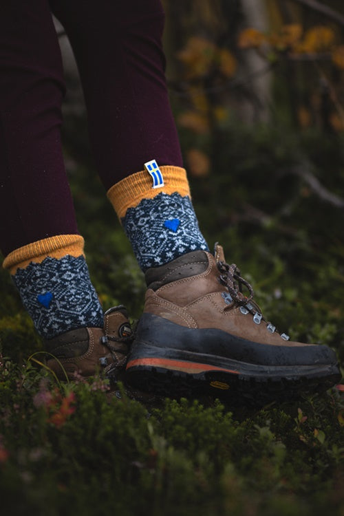 Woolwear - HOS 706 Sweden Flag | wollen sokken