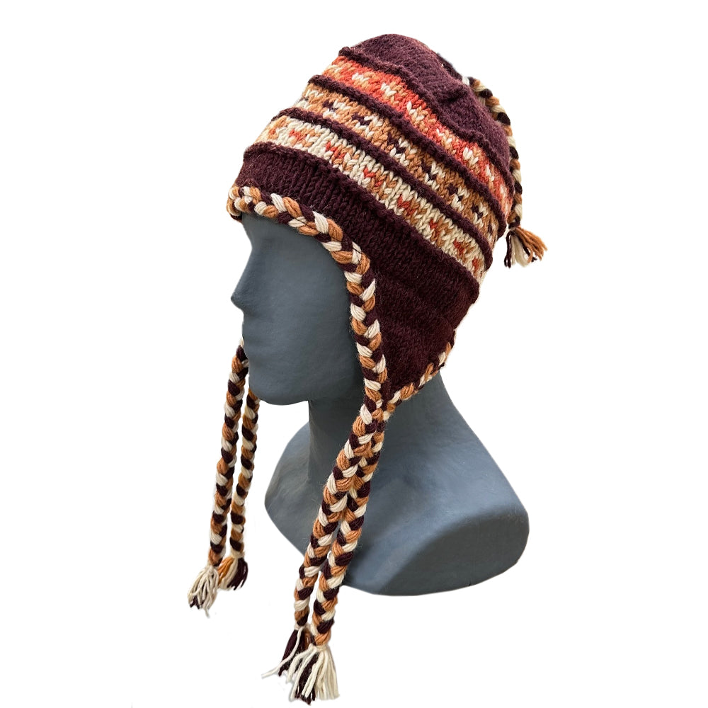 Planet Wool - hat ear covers | wool hat with ear flaps