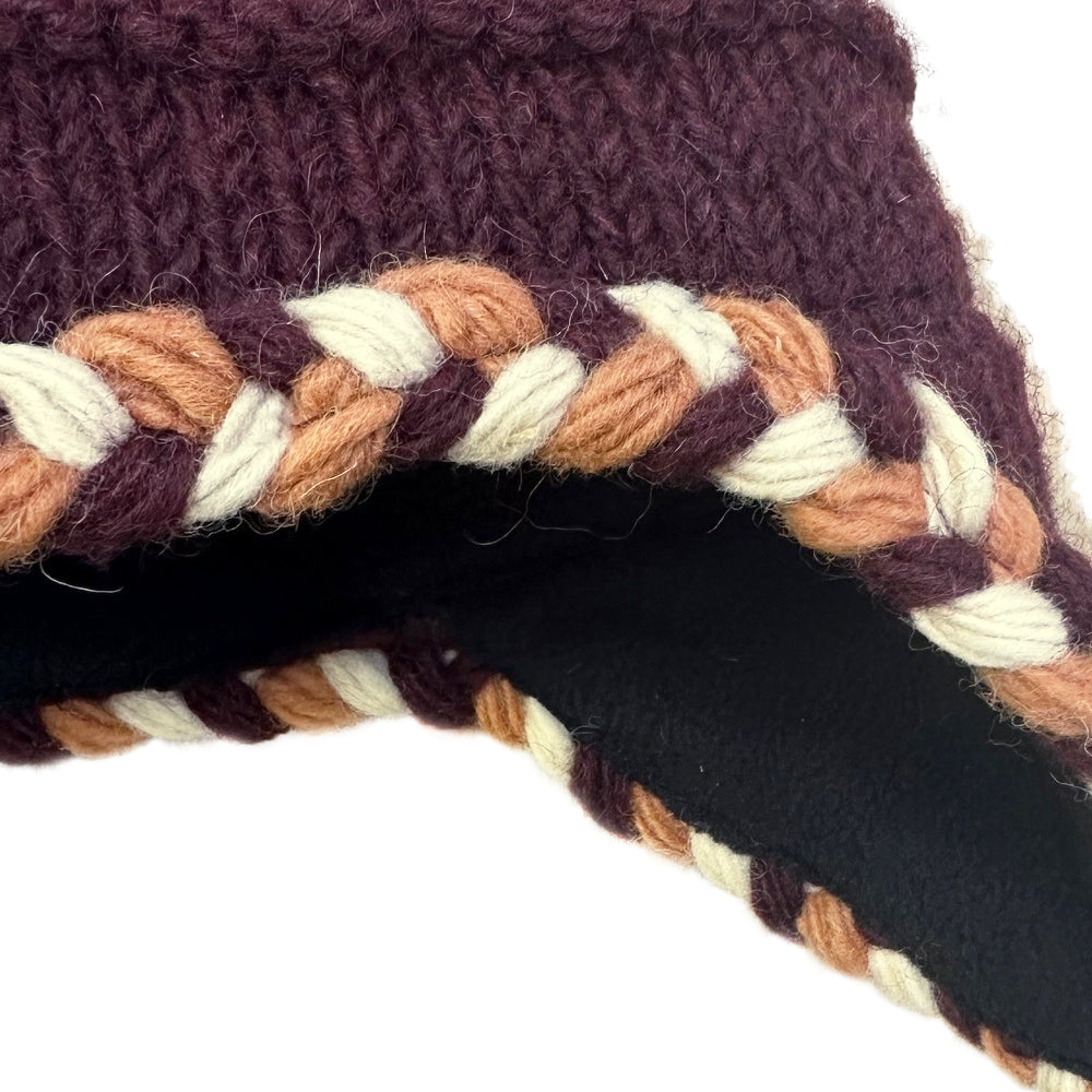 Planet Wool - hat ear covers | wool hat with ear flaps