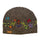 Planet Wool - Short flower hat | wollen muts met bloemen Brown