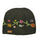 Planet Wool - Short flower hat | wollen muts met bloemen Green