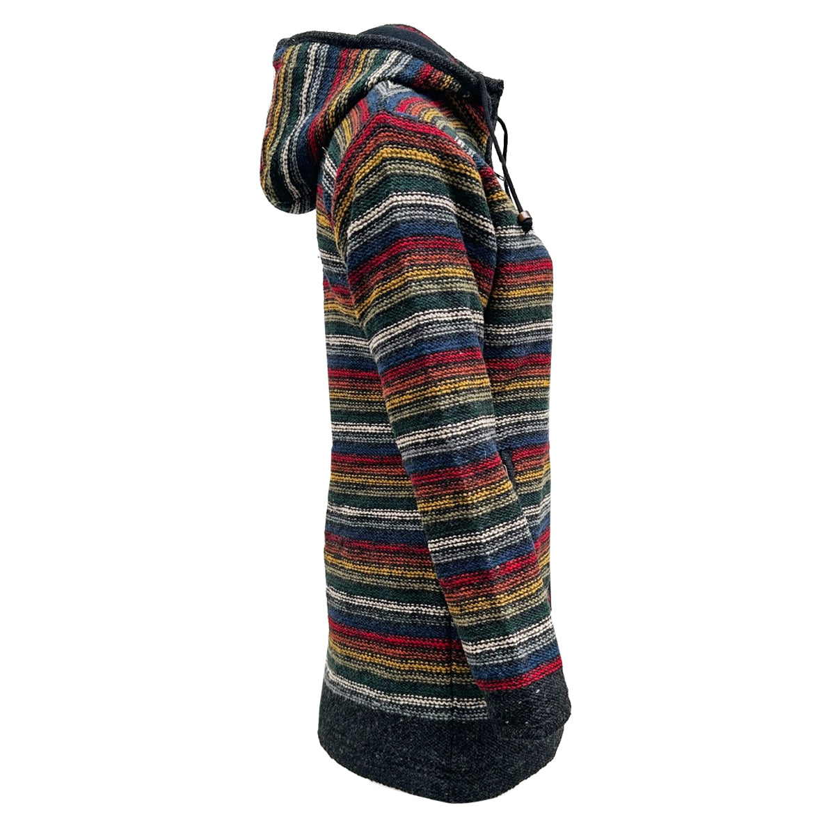 Planet Wool - Long Jacket Tibetan | wollen damesvest met fleecevoering