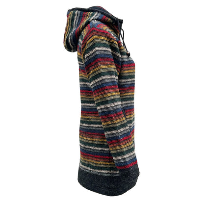 Planet Wool - Long Jacket Tibetan | wollen damesvest met fleecevoering